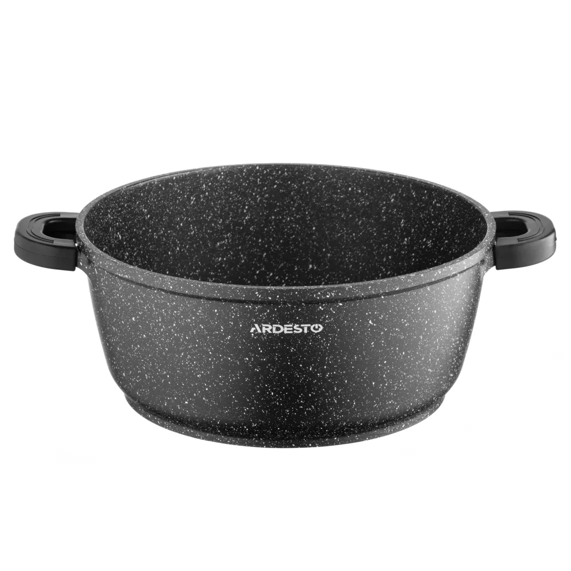 Casserole with glass lid ARDESTO Gemini Anzio, 5l, aluminium, black