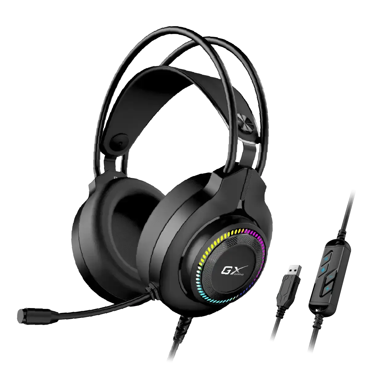ყურსასმენი Genius, HS-GX580U USB Gaming Headset Black