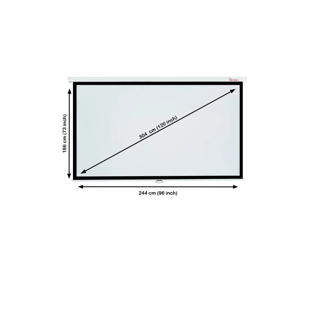 პროექტორის ეკრანი ALLSCREEN MANUAL PROJECTION SCREEN 244X186CM 16:9 HD FABRIC CWP-244186 Diagonal 120 inch / 304 CM