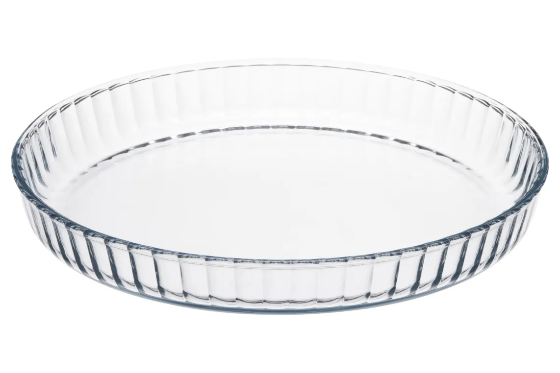 საცხობი ფორმა Baking pan ARDESTO Black Mars 27.6x3.8cm, borosilicate glass, round, transparent
