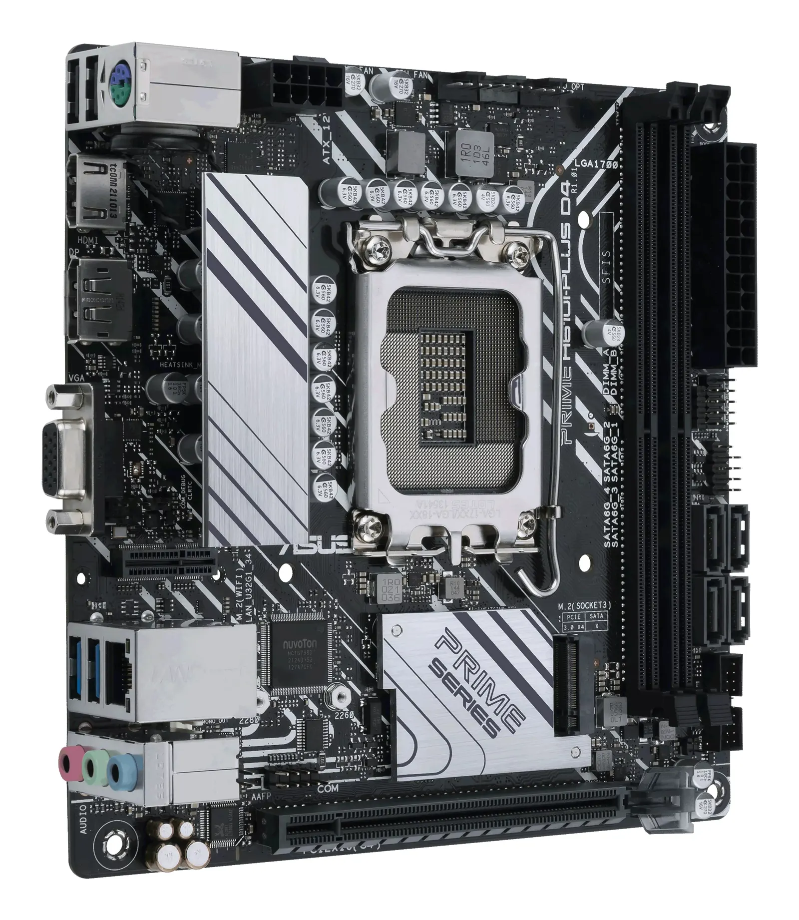 ASUS PRIME H610I-PLUS D4-CSM s1700 H610 2xDDR4 M.2 HDMI D-Sub DP mITX