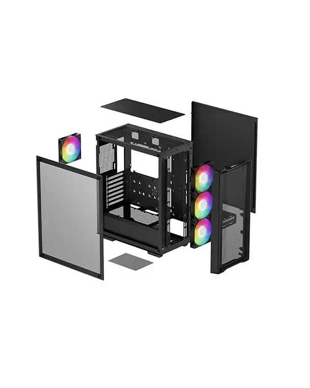 DeepCool, CC560 MESH V2 Case Black.