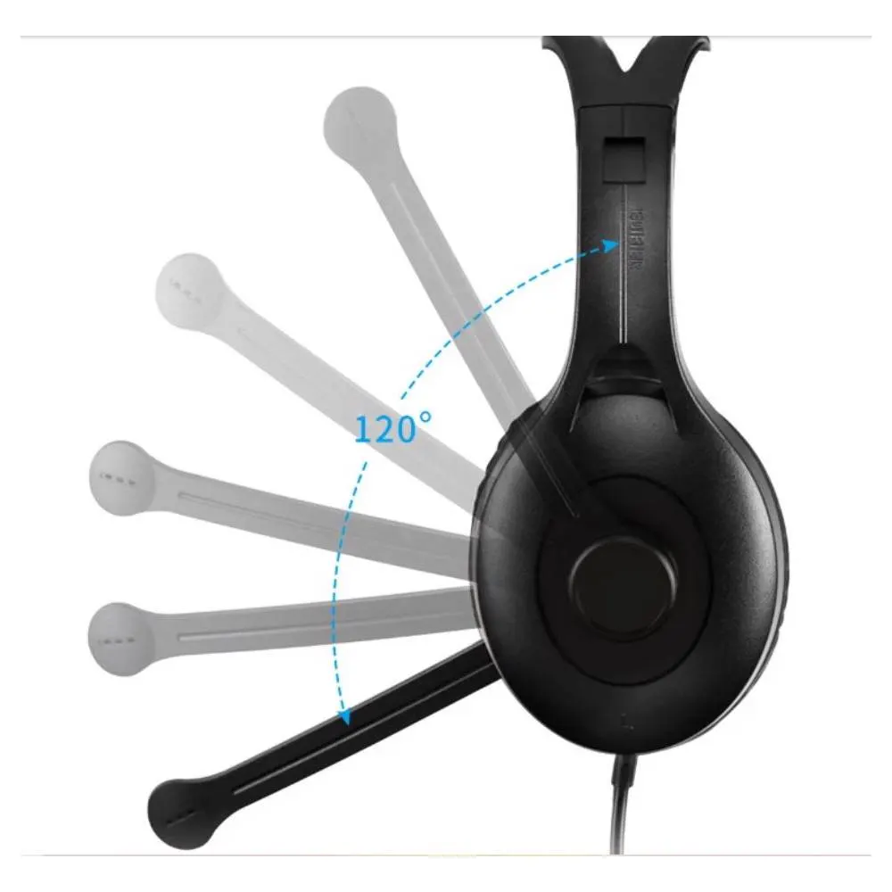 USB ყურსასმენი Edifier K800 USB Headset Over Ear Stereo Gaming (Black)
