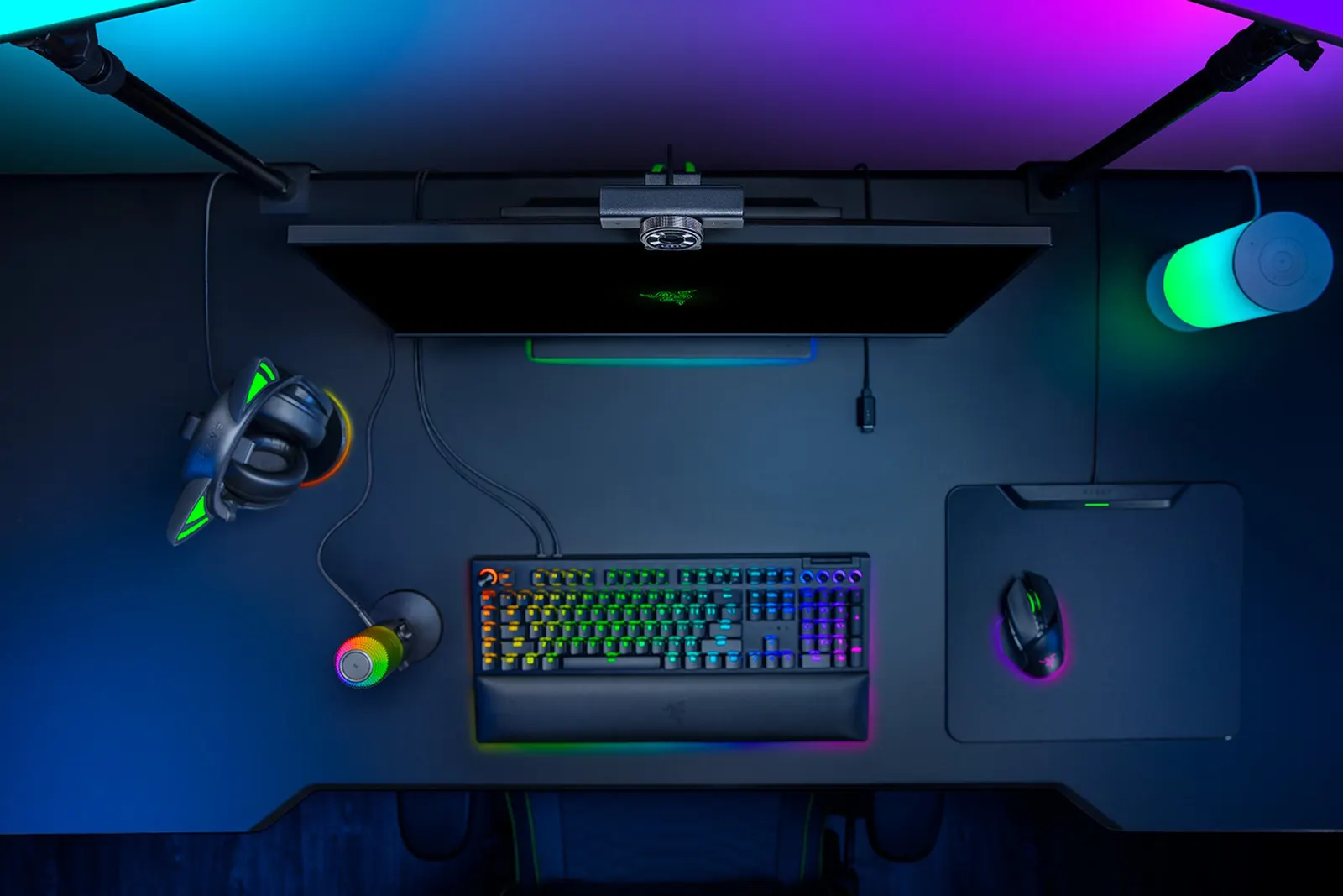 ვებკამერა Razer Webcam Kiyo V2 X, FullHD, 60fps, auto focus, black