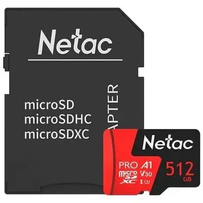 მეხსიერების ბარათი Netac,P500 Extreme Pro, 512GB, Memory Card