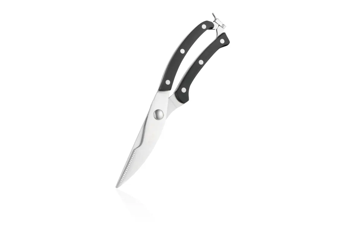 სამზარეულოს აქსესუარი Ardesto Kitchen Poultry Scissors Black Mars, 25.5cm, stainless steel, plastic, black