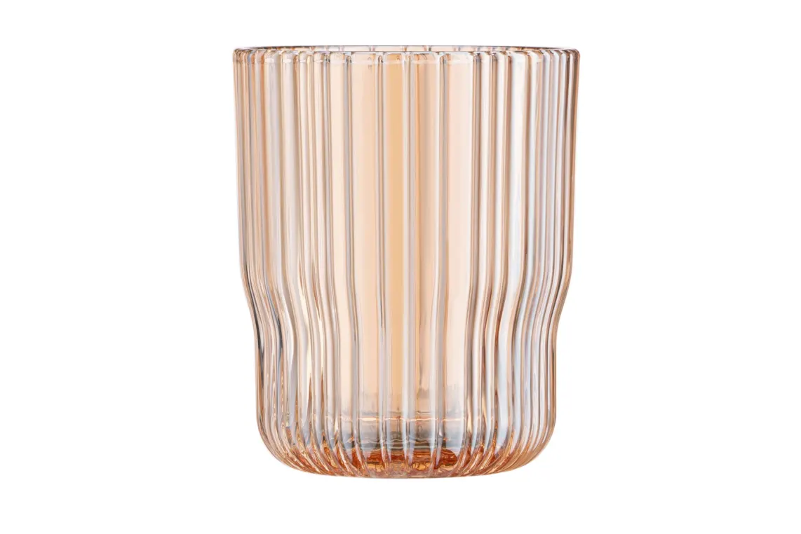 Ardesto Low glasses set Golden Moon, 300ml, 2pcs, glass, golden