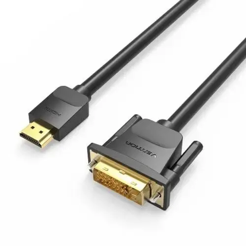 HDMI კაბელი ABFBG , VENTION, Cable, HDMI to DVI Cable 1.5M Black.