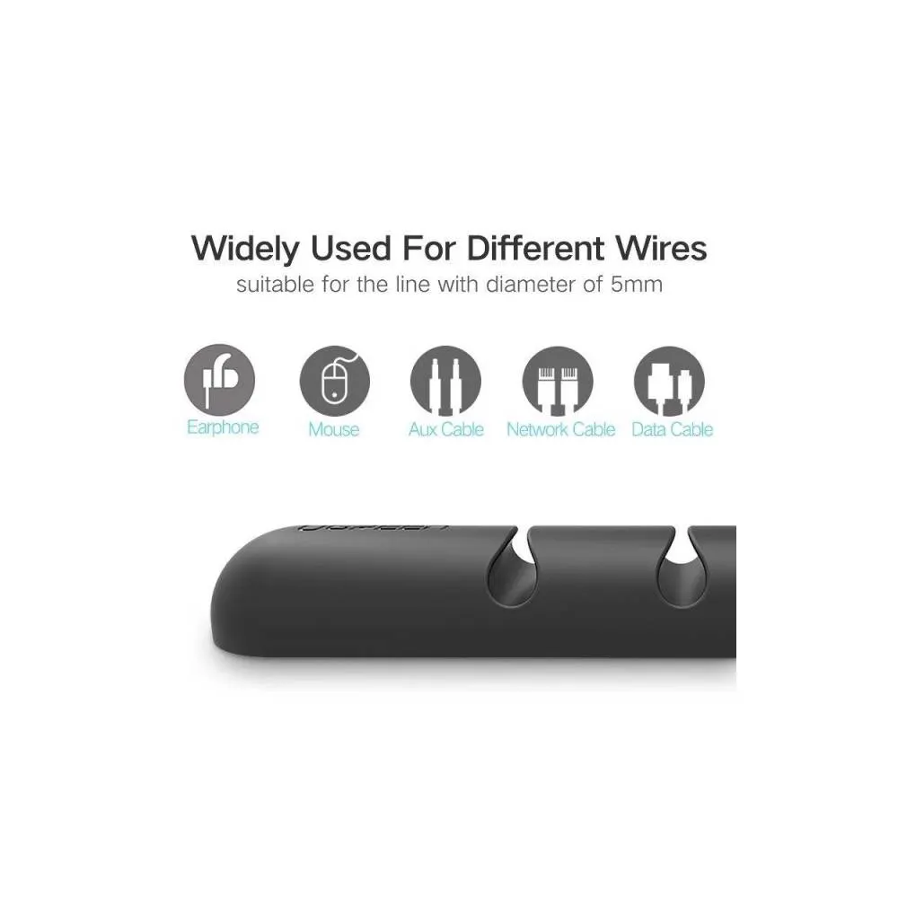 Cable manager UGREEN LP114 (30762), Cable Organizer, 2Pcs, Black