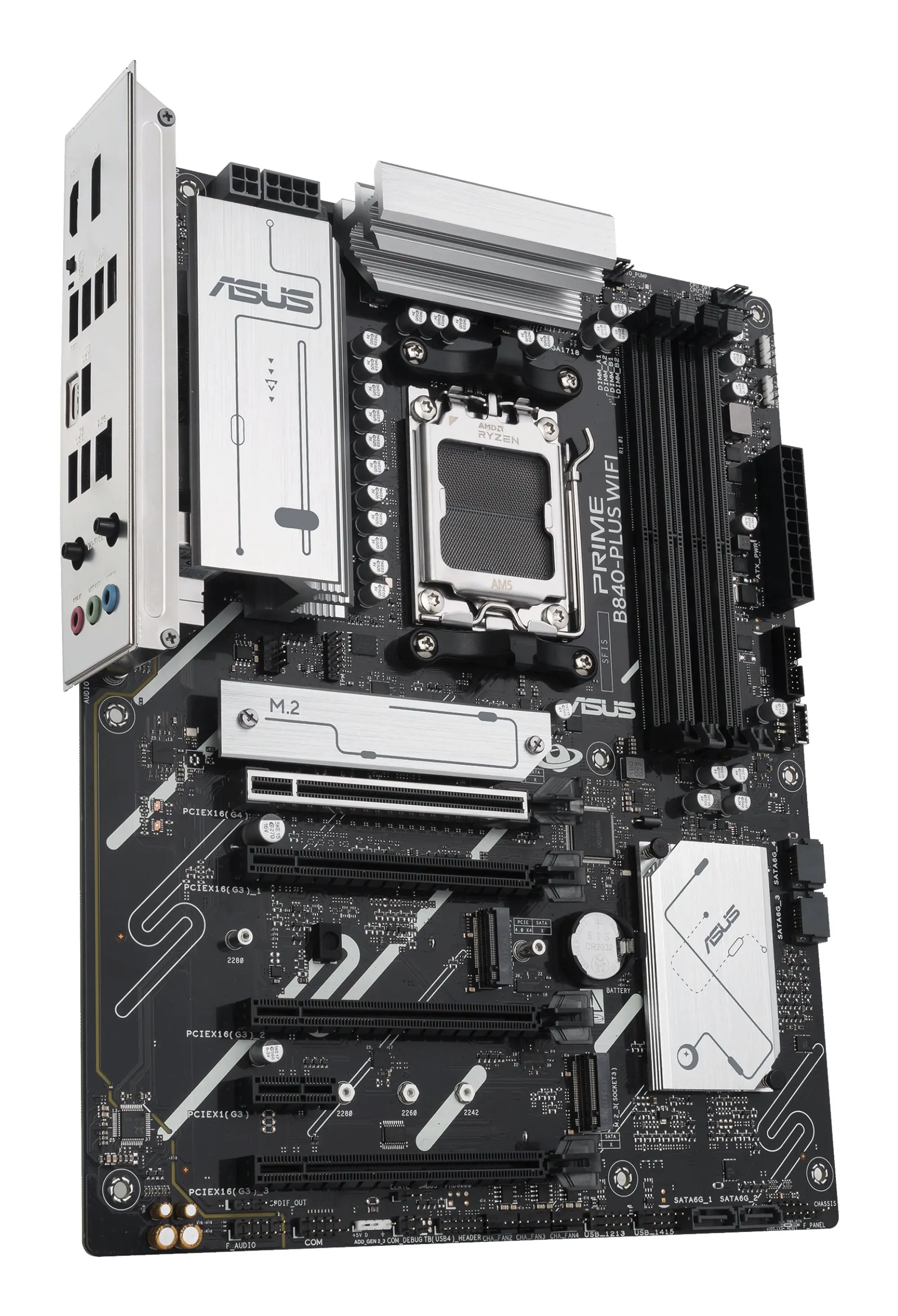 დედაპლატა ASUS Motherboard PRIME B840-PLUS WIFI sAM5 B840 4xDDR5 M.2 HDMI DP WiFi BT ATX