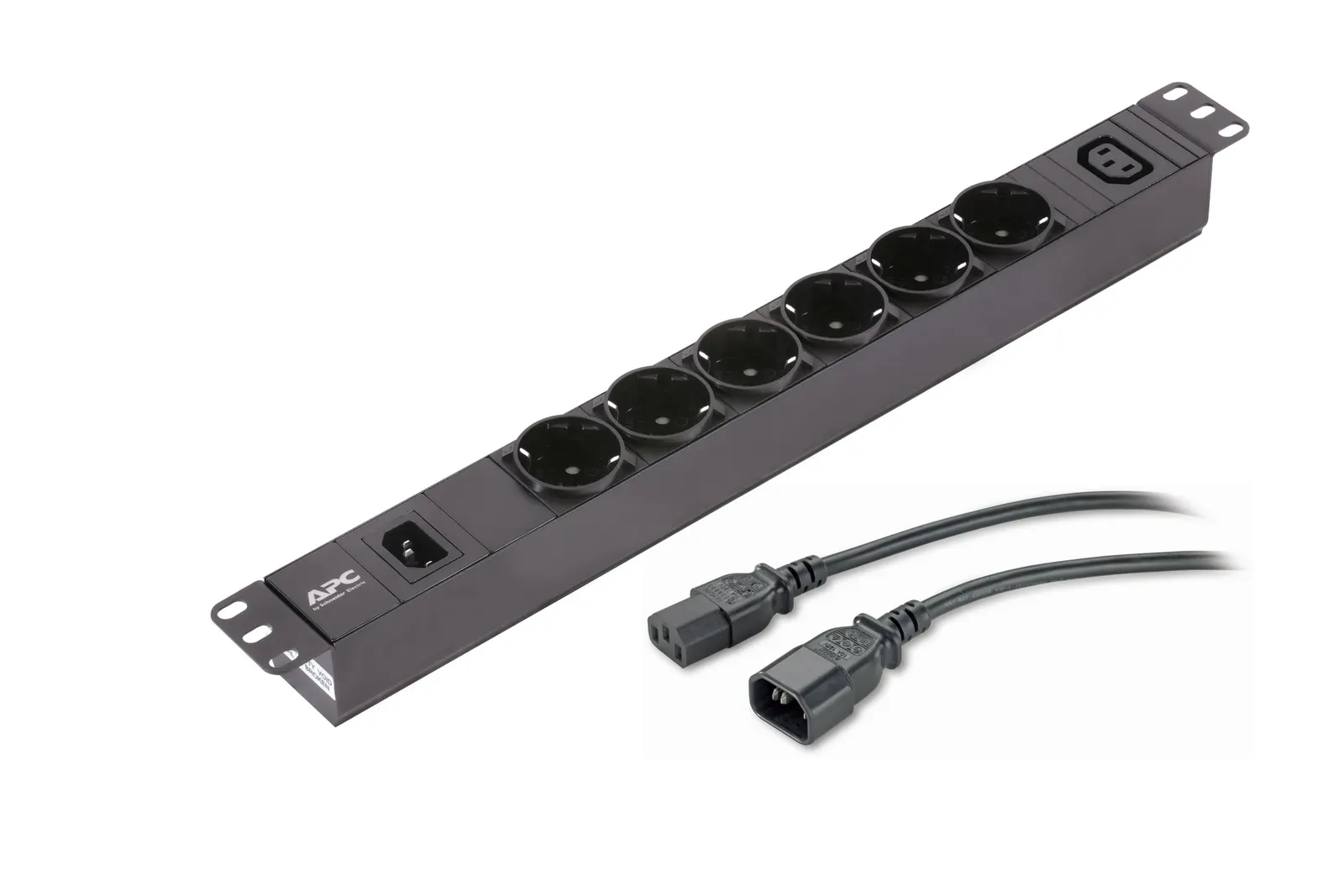 Easy PDU, Basic, 1U, 10A, 230V, (6)Schuko&(1)C13