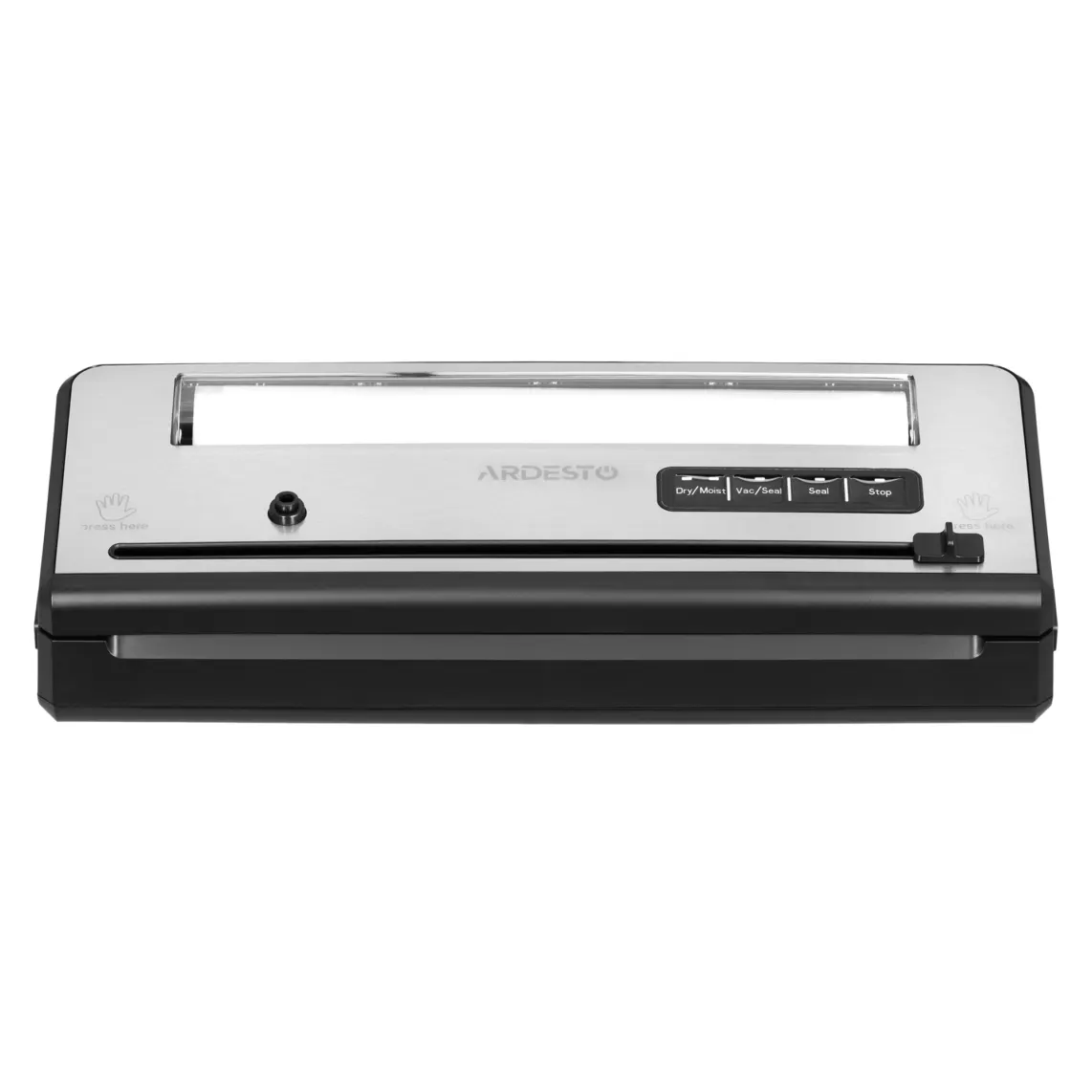 ვაკუუმ შემფუთავი ARDESTO Vacuum sealer for rolls and packages, 110W, 28cm, electronic control, +1 roll, plastic+ inox, silver