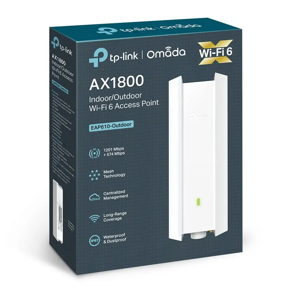TP-Link, EAP610-Outdoor, AX1800 Indoor/Outdoor