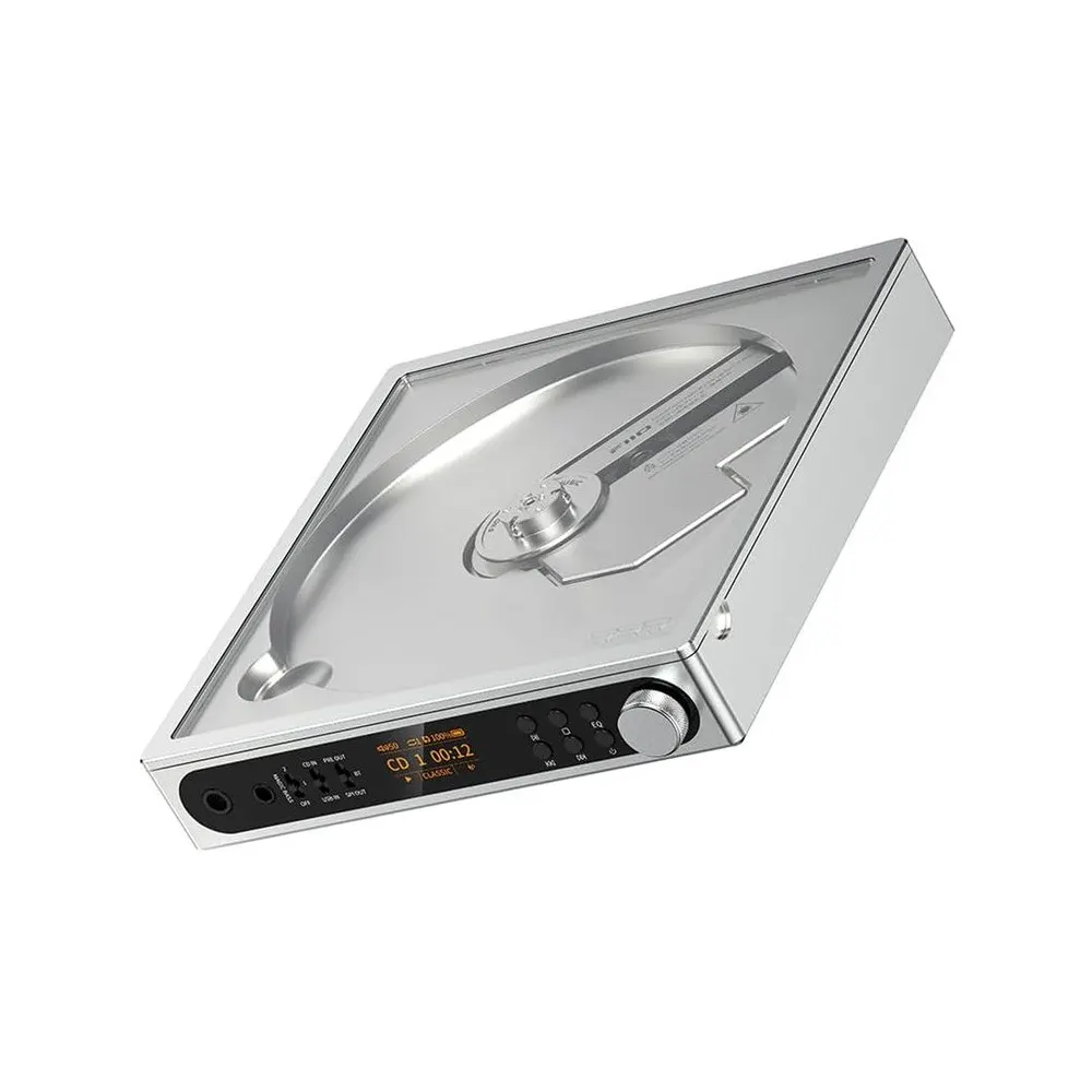 CD პლეერი FiiO DM15 R2R DAC Portable Bluetooth CD Player Hi-Res Silver