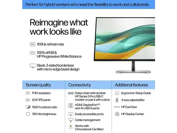 HP Series 5 Pro 23,8" FHD Monitor 524pf