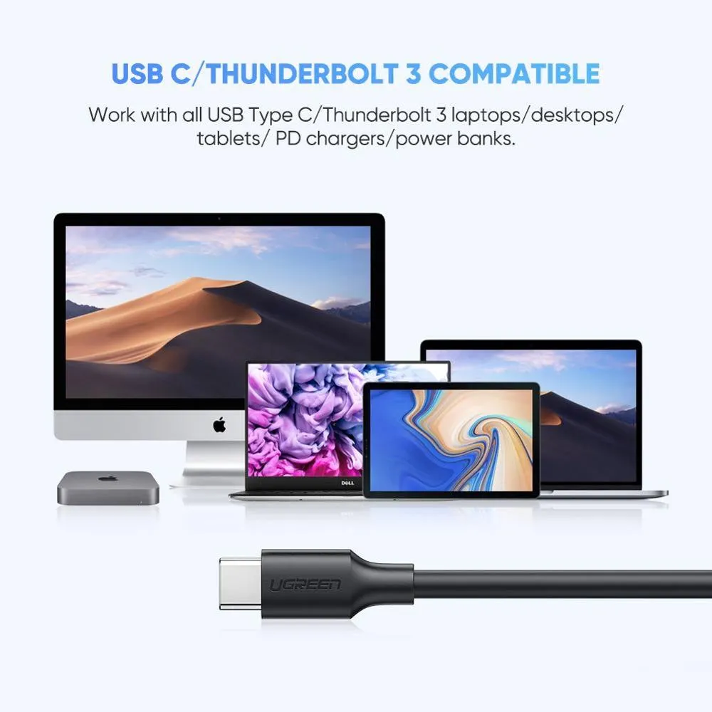 Type-C კაბელი US312 UGREEN (20103)USB-C to Micro B Cable M/M (Black) 1m.