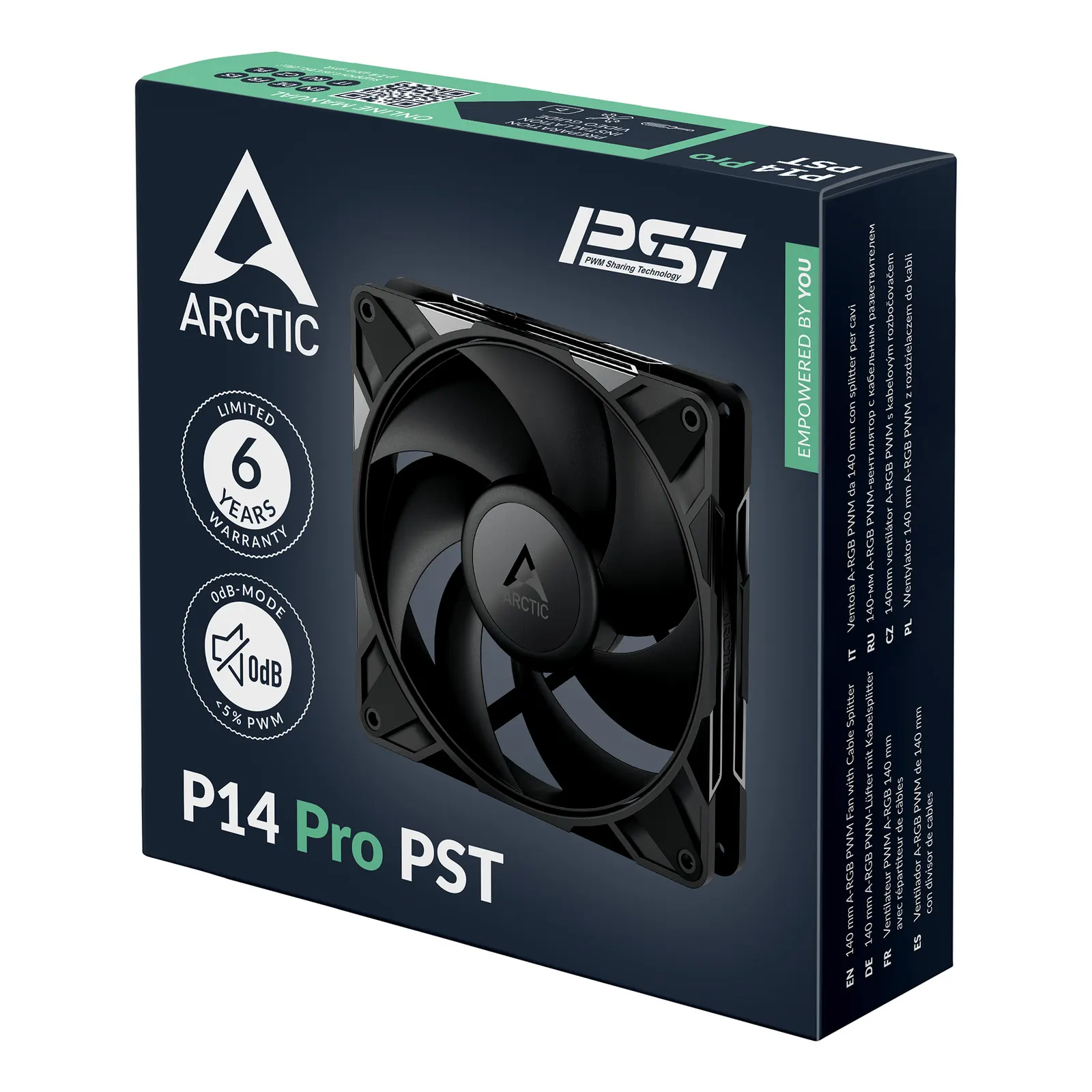 ქეისის ვენტილატორი Arctic P14 Pro PST