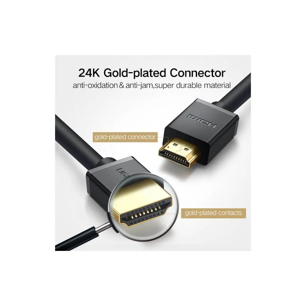HDMI კაბელი UGREEN HD104 (10112), HDMI Cable, Support 4K 30Hz, 3D Visual Effect, 20m, Black