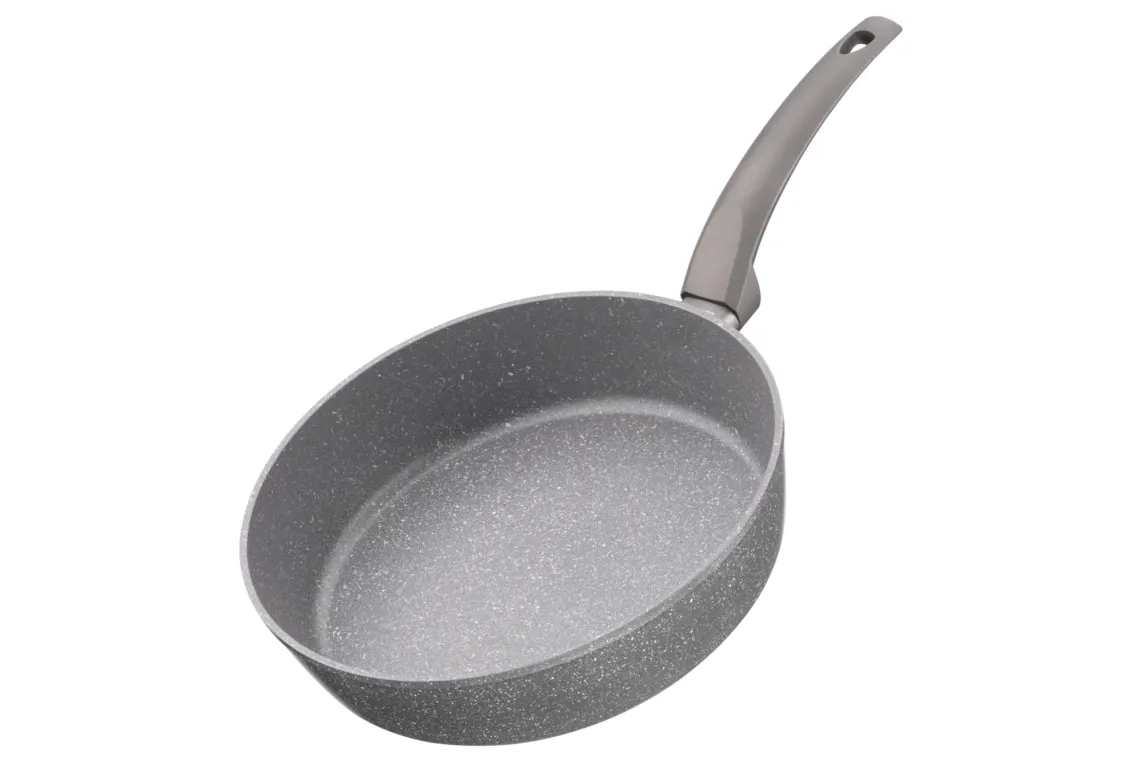 Ardesto Deep Fry pan with lid Gemini Gourmet Apulia, 26cm, aluminium, gray