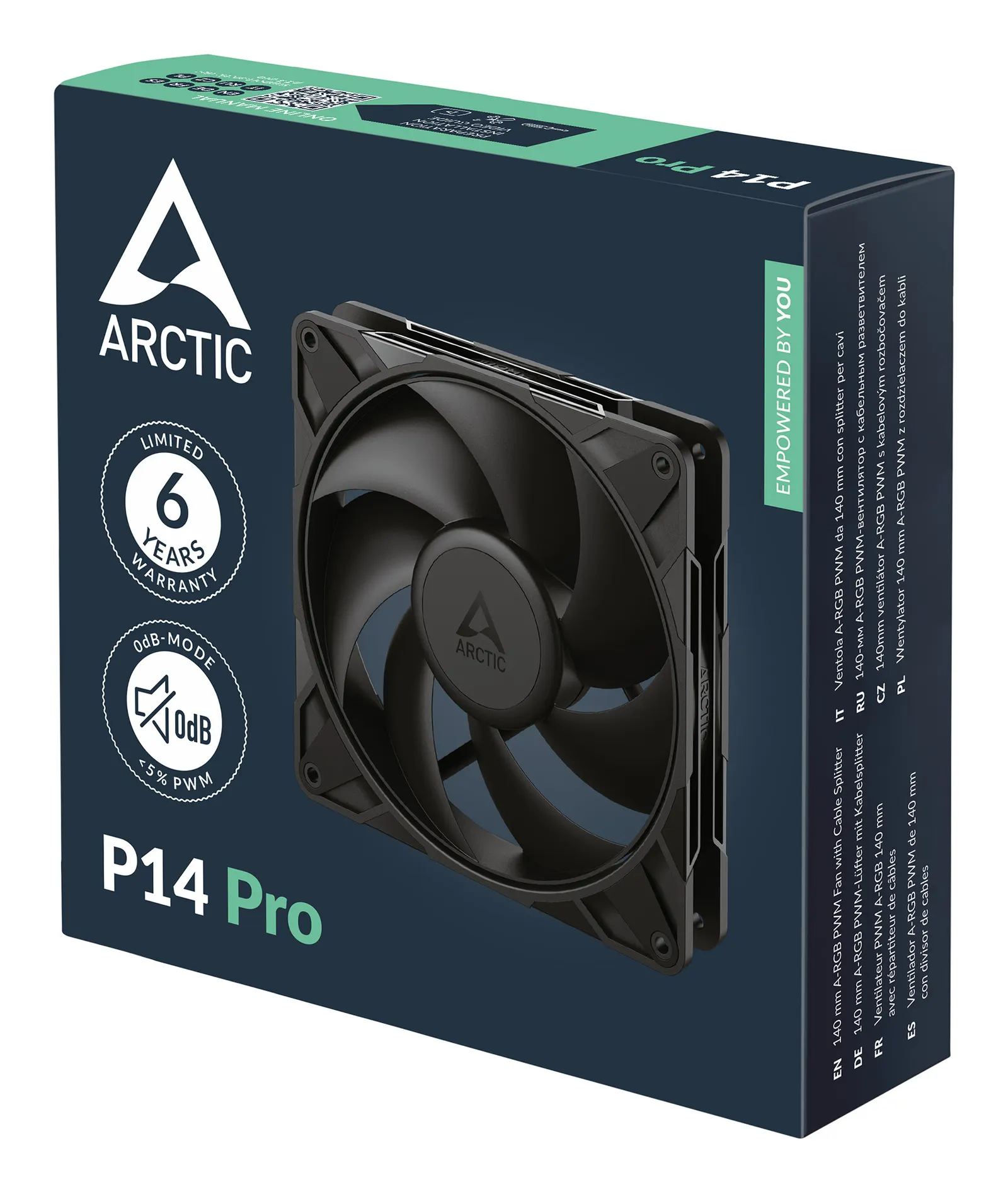 ქეისის ვენტილატორი Arctic P14 Pro PWM