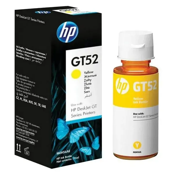 კარტრიჯი HP GT52 Yellow Ink Bottle , M0H56AE