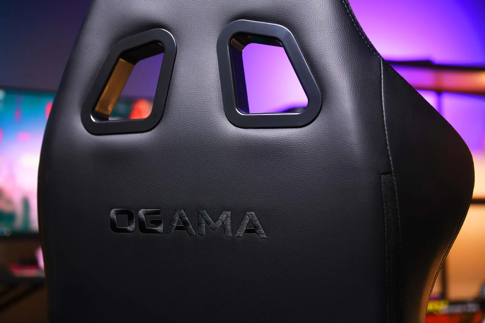 2E GAMING Chair OGAMA II RGB, PU Leather, 3D-Armrests, black