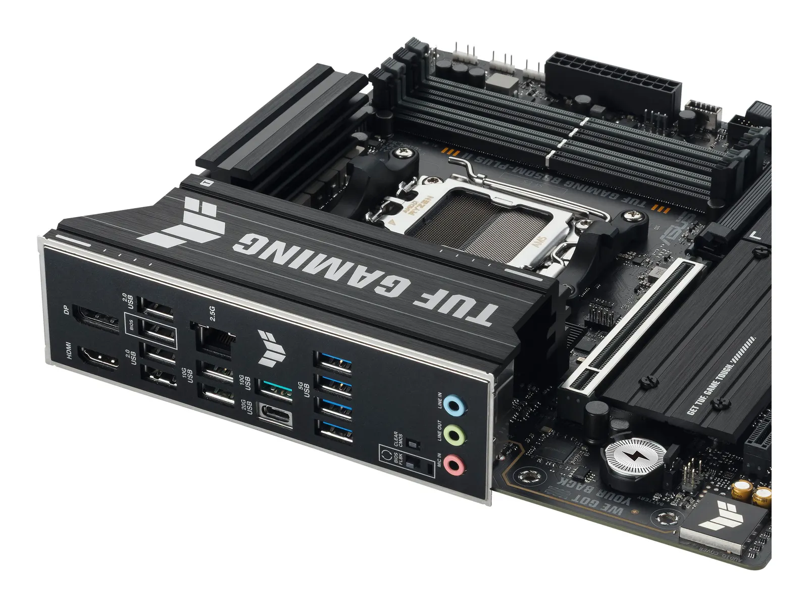 ASUS Motherboard TUF GAMING B850M-PLUS II sAM5 B850 4xDDR5 M.2 HDMI DP mATX