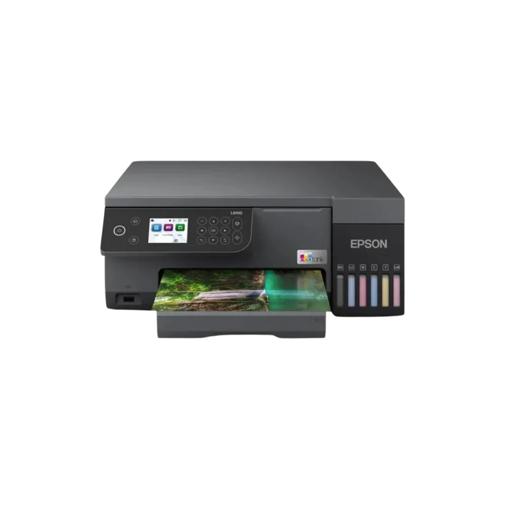 Photo printer Epson C11CK94401 EcoTank L8100, MFP, A4, Ethernet, Wifi, Black