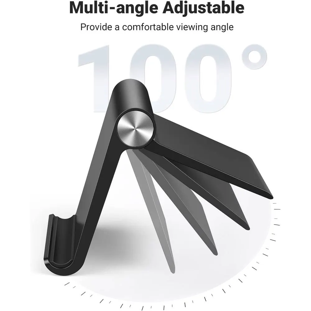 Tablet holder UGREEN LP115 (50748), Multi Angle Adjustable Portable Stand, Black