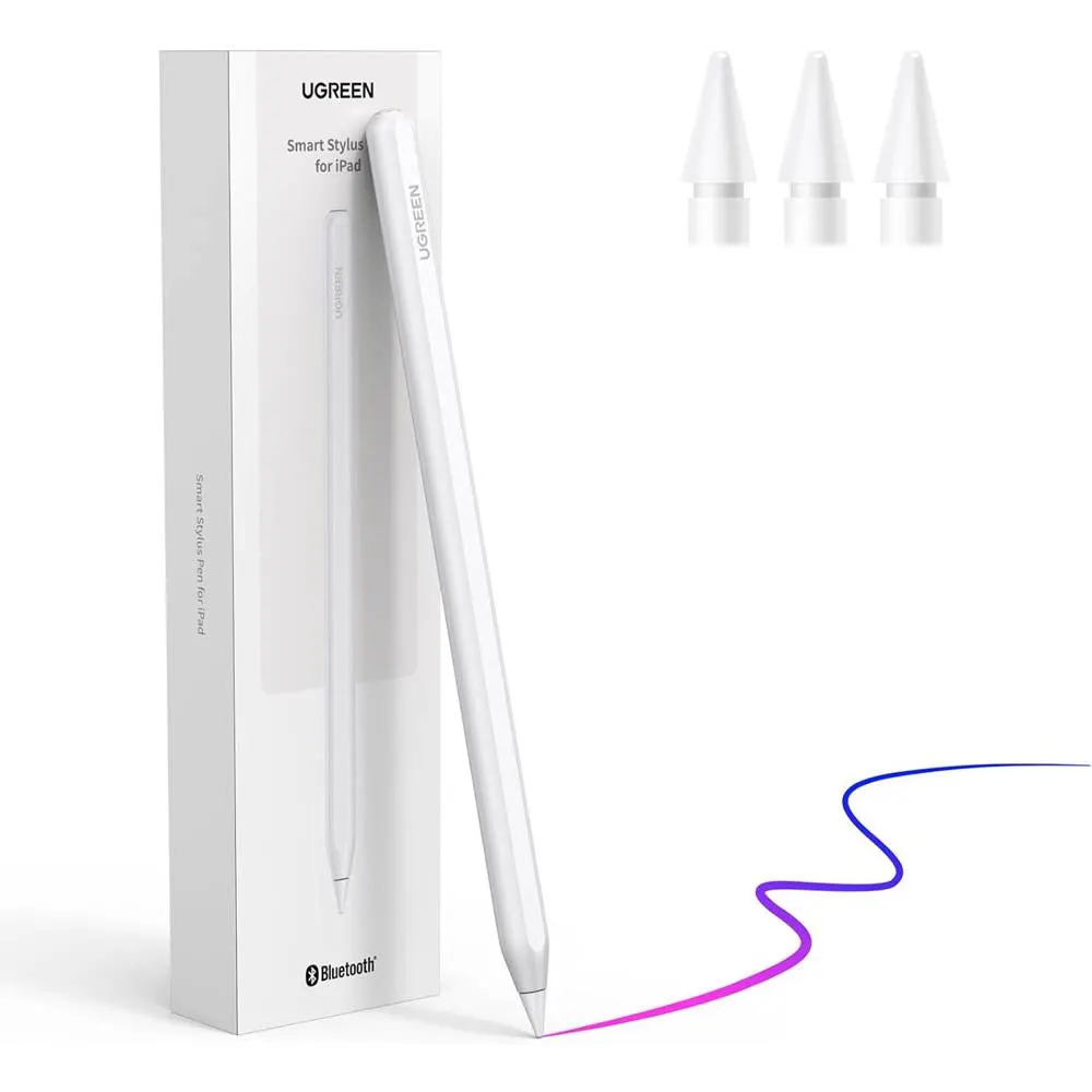სტილუსი UGREEN LP653 (15910), Smart Stylus Pen For iPad, White