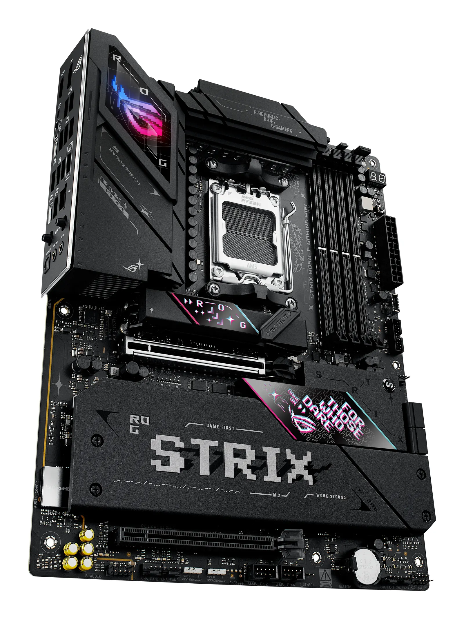 ASUS Motherboard ROG STRIX B850-E GAMING WIFI sAM5 B850 4xDDR5 M.2 HDMI DP USB Type-C Wi-Fi BT ATX