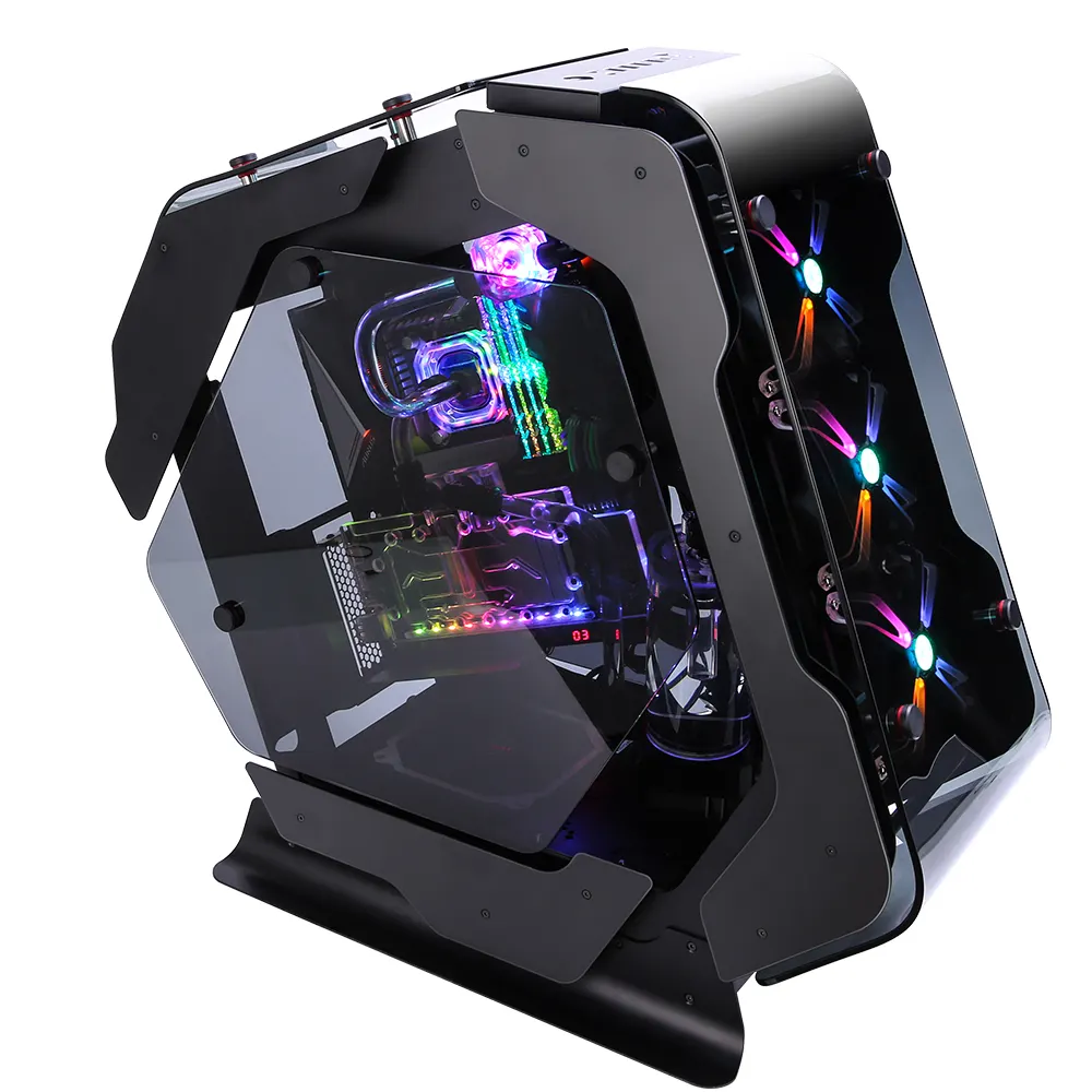 ქეისი Zalman PC case Z-MACHINE 500 without PSU, 2xUSB3.0, 2xUSB2.0, 1xUSB 3.1 Type-C, 5x120mm ARGB, VGA 400mm, LCS ready, TG Side Panel, ATX, black