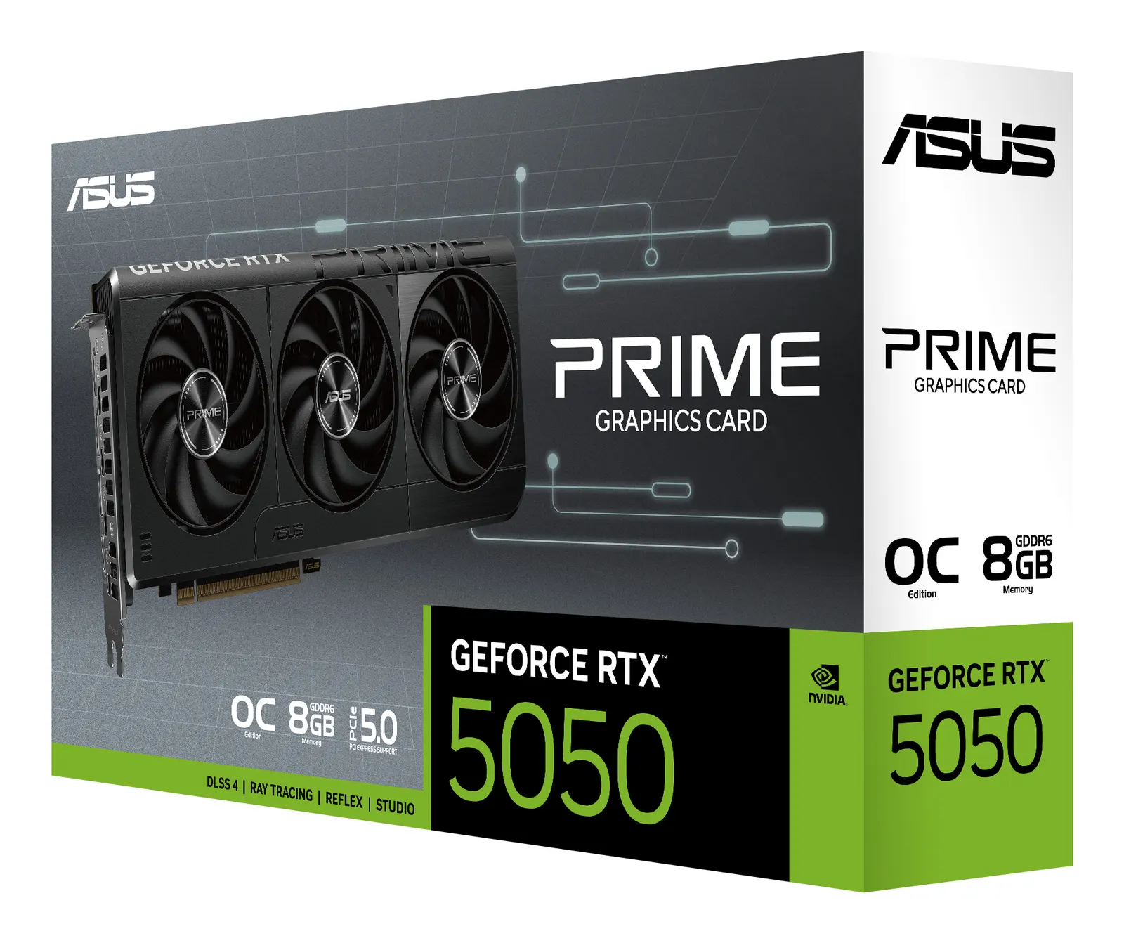 ვიდეობარათი ASUS Graphic Card GeForce RTX 5050 8GB GDDR6 OC PRIME-RTX5050-O8G