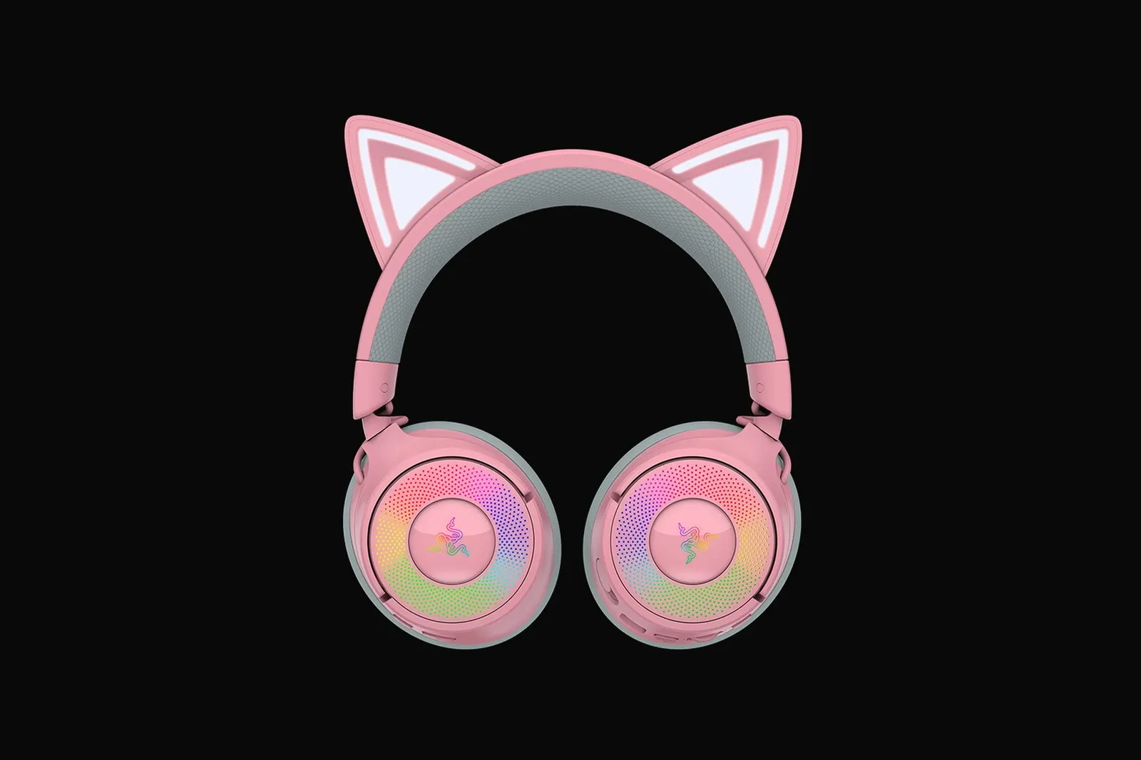 ყურსასმენი Razer Headset Kraken Kitty V3 Pro, USB/BT/WL, quartz