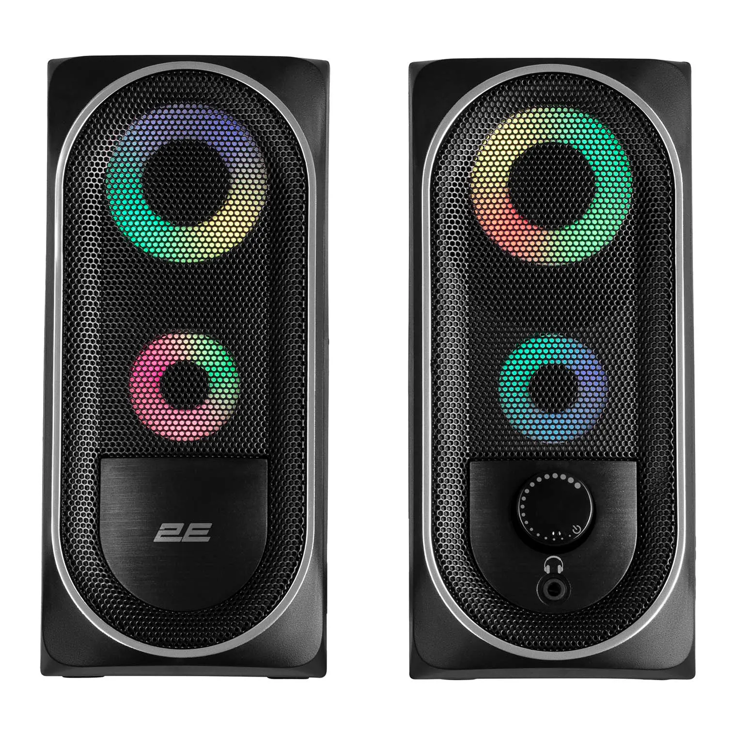 დინამიკი 2E Multimedia speaker PCS234 RGB, 2.0, USB, Black