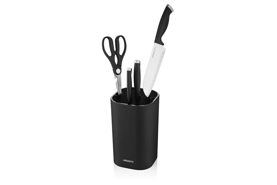 დანების სადგამი Ardesto Knife Block Gemini, 23cm, plastic, black