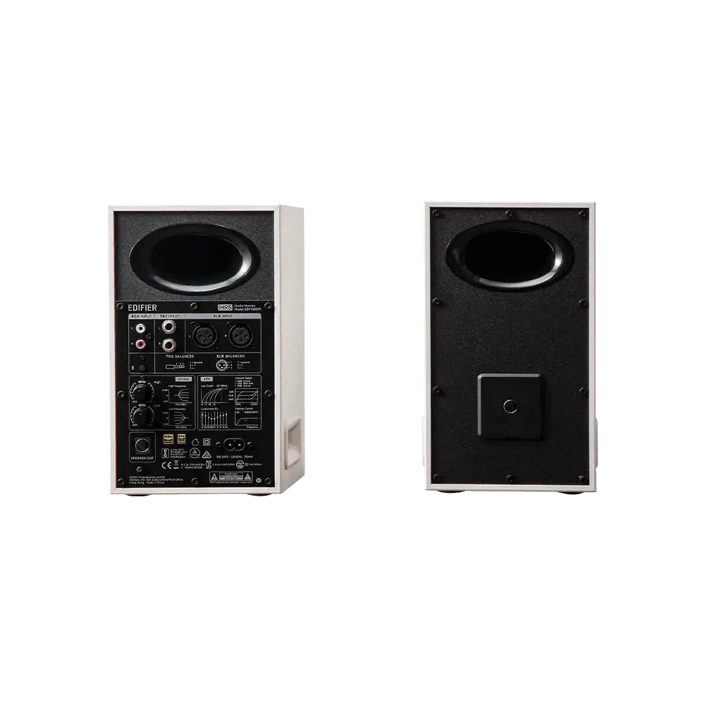 დინამიკი Edifier MR5, 110W, XLR, 6.35 mm TRS, RCA, AUX, Tri-amped Powered Studio Monitor Speakers, White
