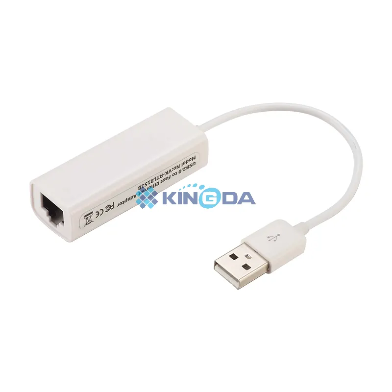 KDHUB5012, Kingda, USB 2.0 A plug to RJ45 Etherent Adaptor, USB LAN