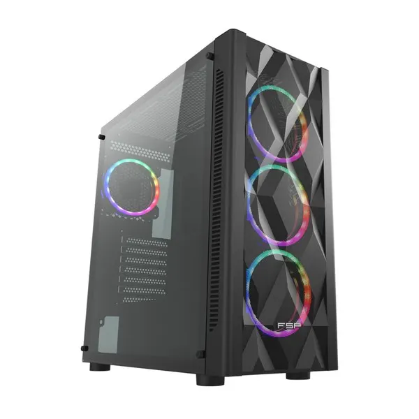 ქეისი FSP CMT595AL E-ATX Mid Tower Black