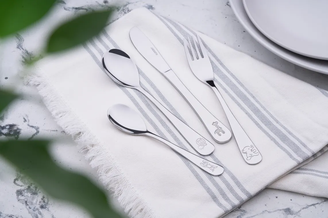 Ardesto Children cutlery set Animals, 4 pcs, stainless steel