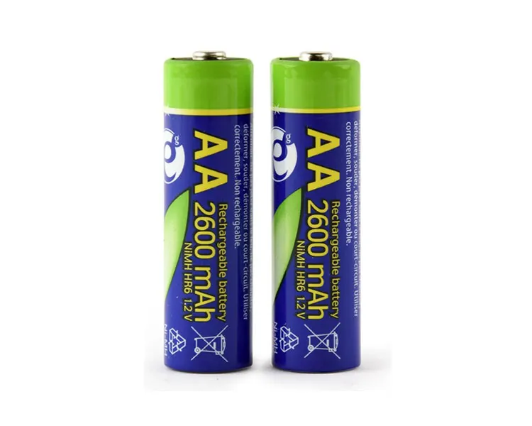 ელემენტი Gembird EG-BA-AA26-01 Ni-MH rechargeable AA batteries 2-Pack