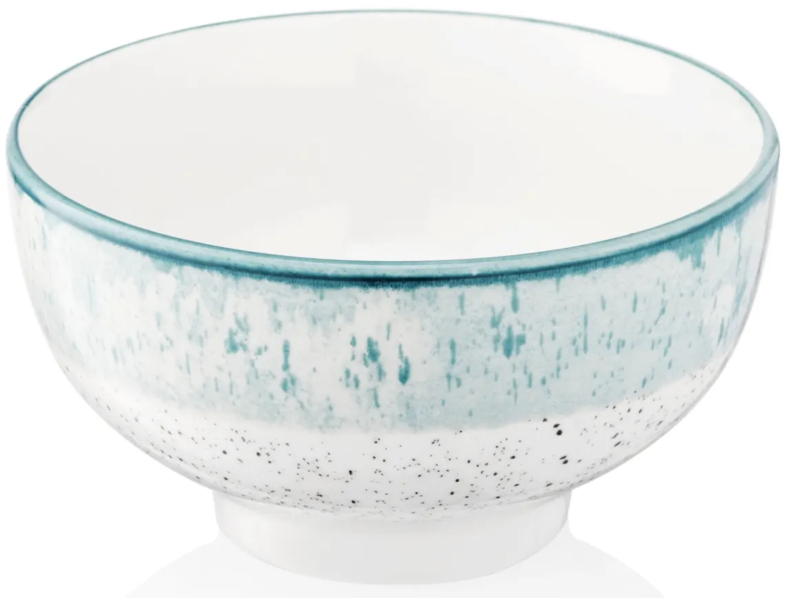 Ardesto Bowl Siena, 11.5cm, porcelain, white-blue