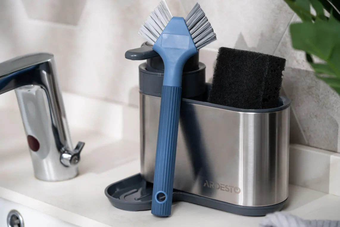 ჯაგრისი Ardesto Washing brush 2 in 1 21x8.5x2.2cm, plastic, blue