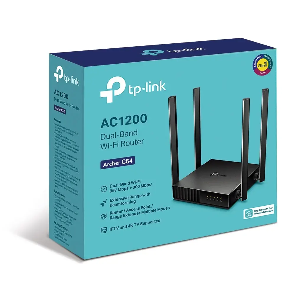 TP-Link, Archer C54 AC1200 Wireless Dual Band Router