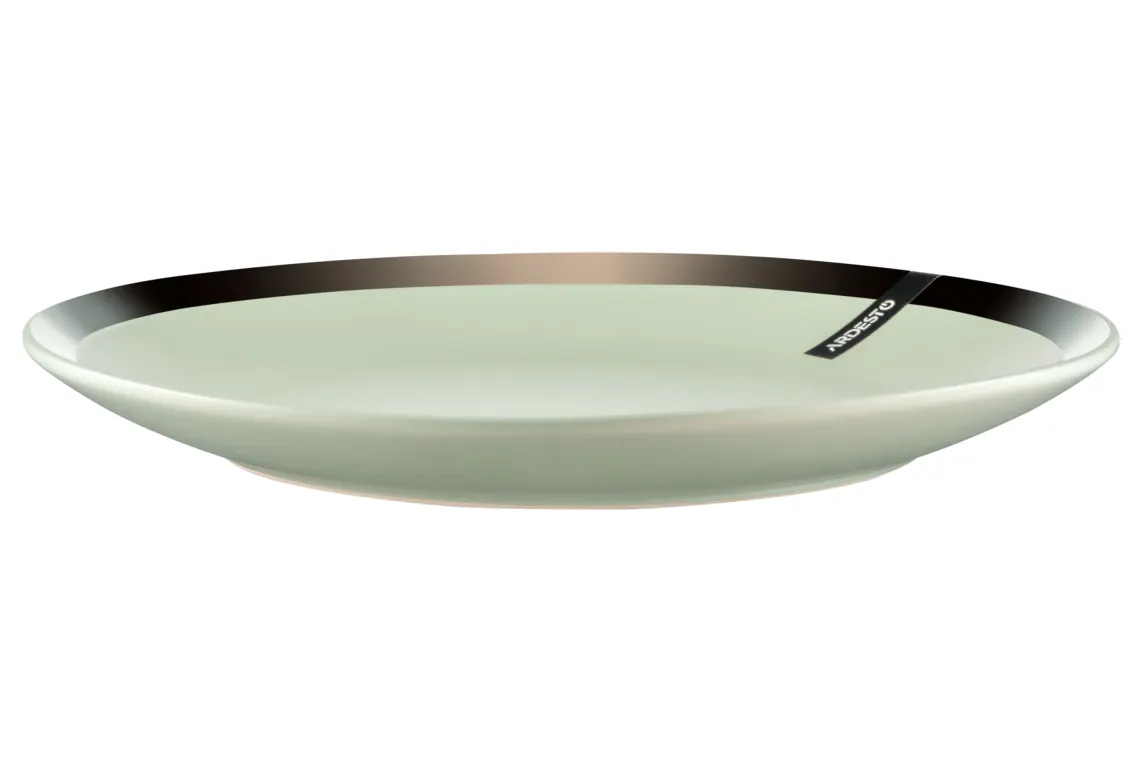 თეფში Ardesto Dinner plate Liguria Green bay, 26cm, ceramics, green