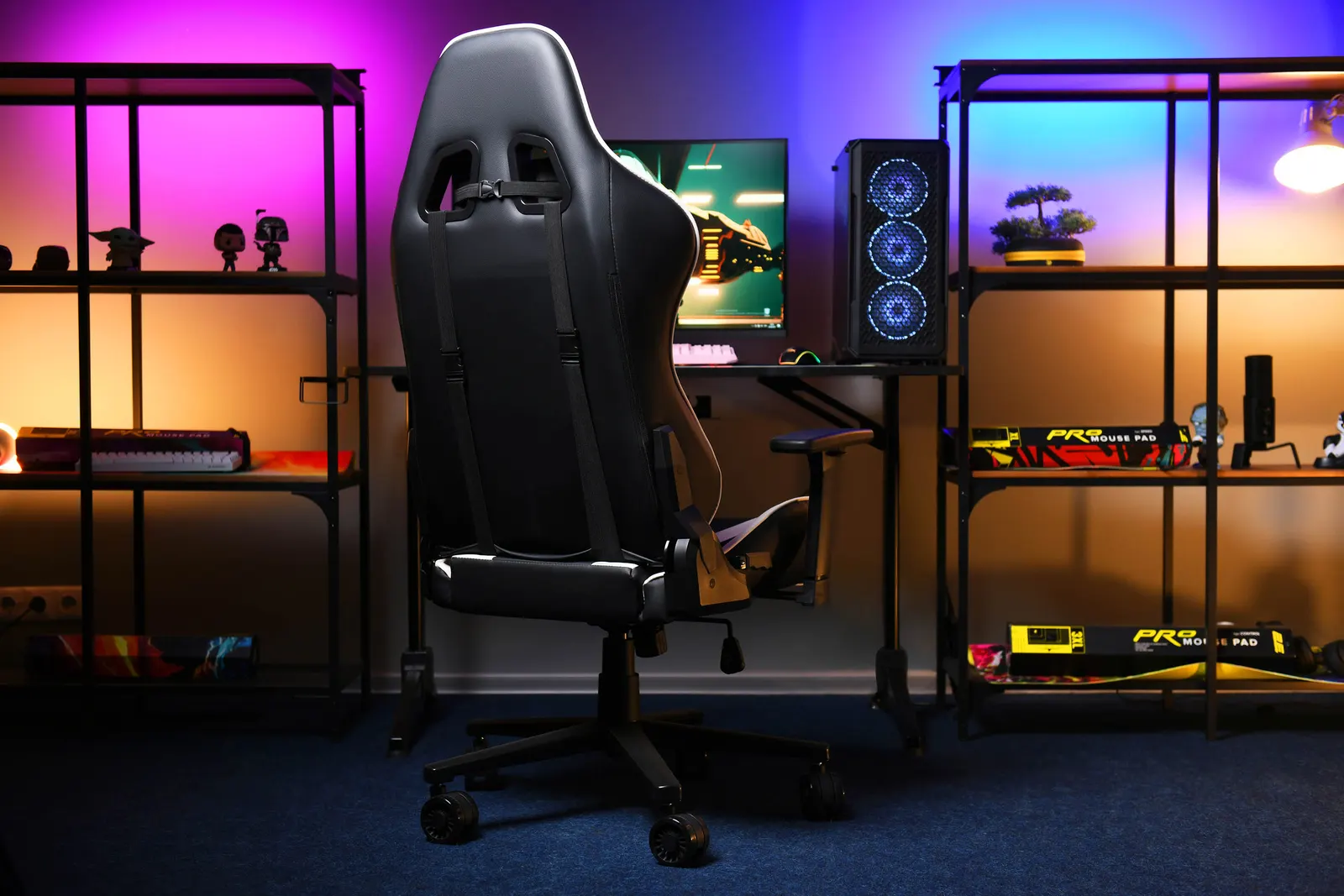 გეიმერული სავარძელი 2E GAMING Chair BUSHIDO White/Black