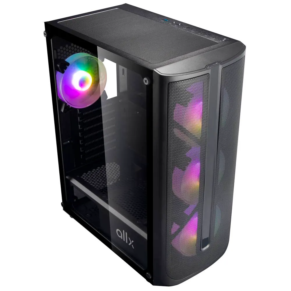 ქეისი ALLX AX-G2148, Computer Case, E-ATX, ATX, MATX, USB 3.0x1, USB 1.0x2, AUDIO, Black