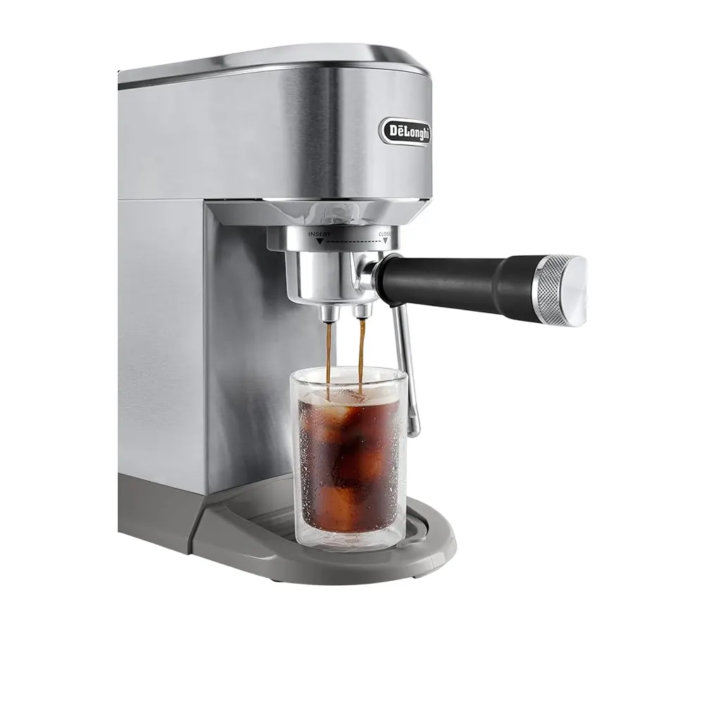 ყავის აპარატი DeLonghi ‎EC890.M Dedica Duo, 1450W, 1.1L, Coffee Machine, Silver