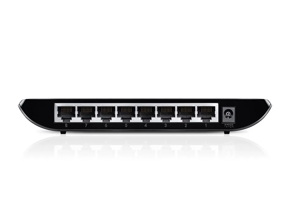 TP-Link, TL-SG1008D, 8-port Gigabit Switch, 8 10/100/1000M RJ45 ports, plastic case