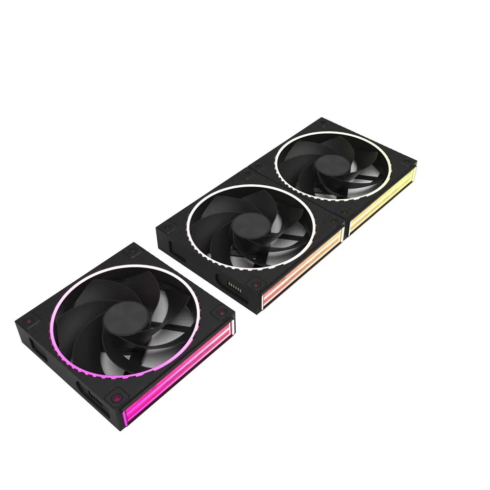 ქეისის ვენტილატორი Zalman Case Fan ZM-DF120R ARGB, 120mm, 800-2300rpm, 4pin, PWM, 3pin+5VARGB, 34,5dBa, POGO pin, Magnetic, Reversed, black